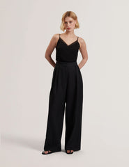 Women KYFAAT - Pure Linen Tailored Wide Leg Trousers - Ted Baker