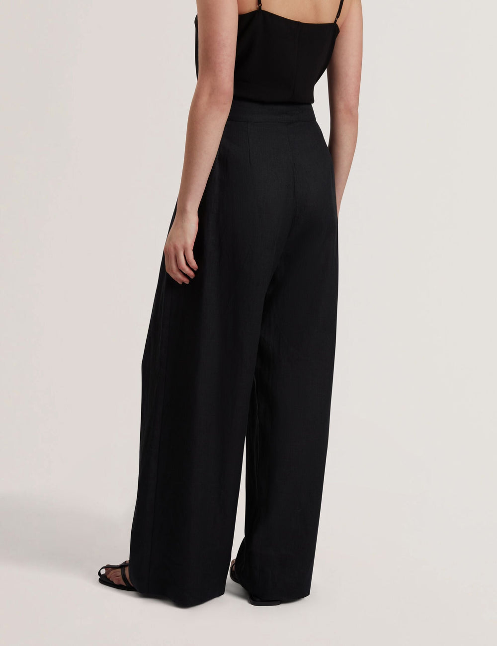 Women KYFAAT - Pure Linen Tailored Wide Leg Trousers - Ted Baker