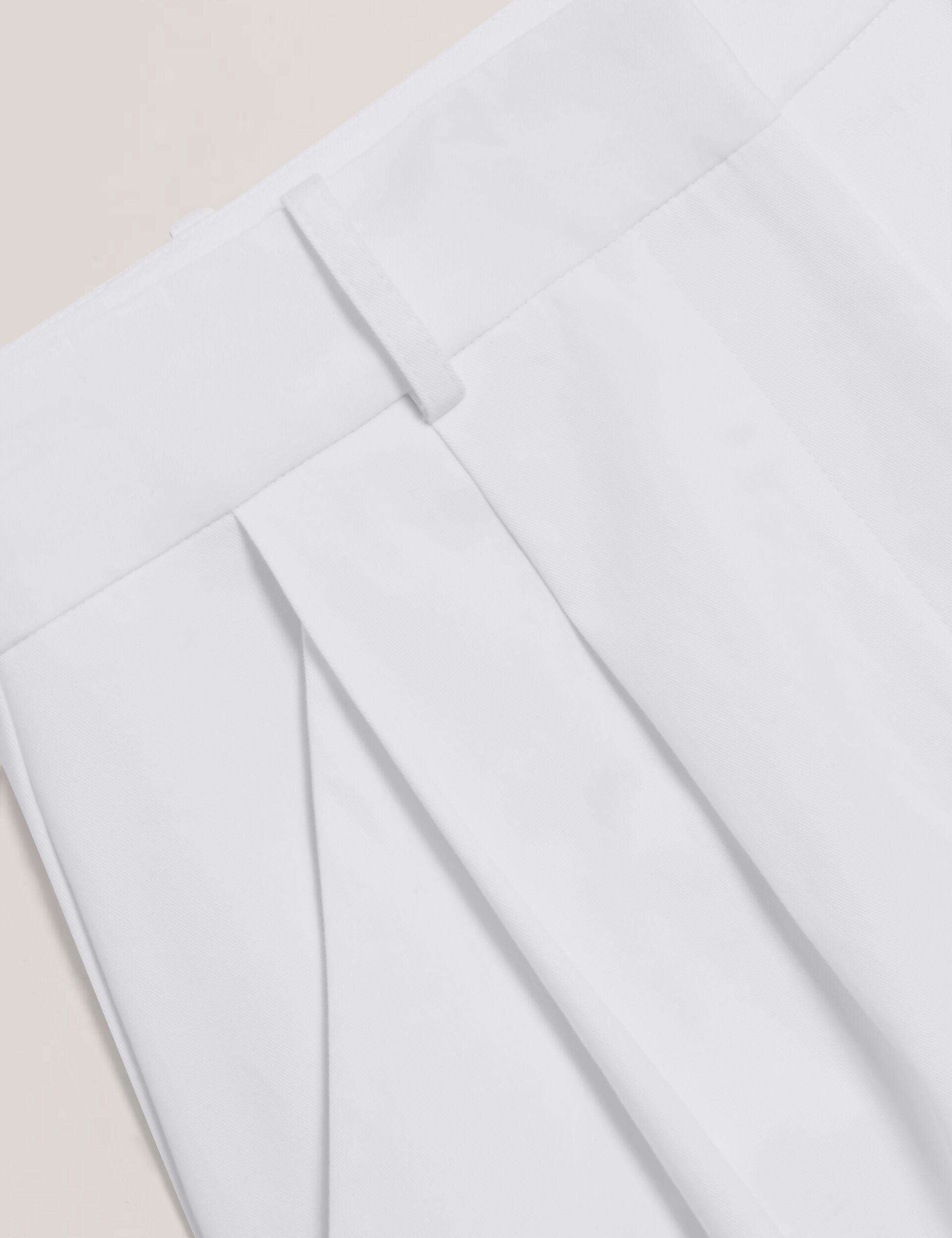 Women ZOZIA - Cotton Pleated Front Wide Leg Trousers - Ted Baker