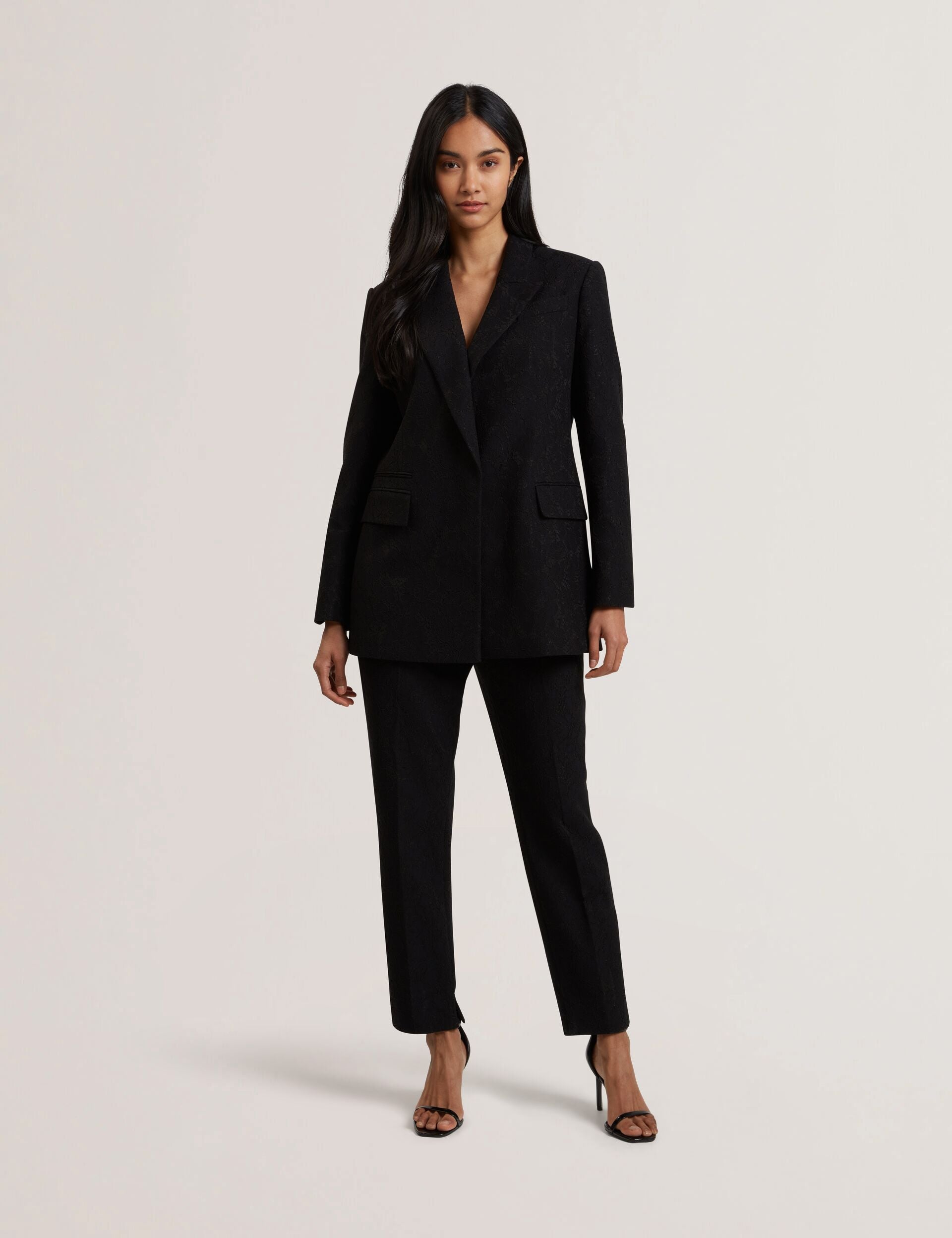 Women MERIOT - Bonded Lace Slim Tailored Trousers - Ted Baker