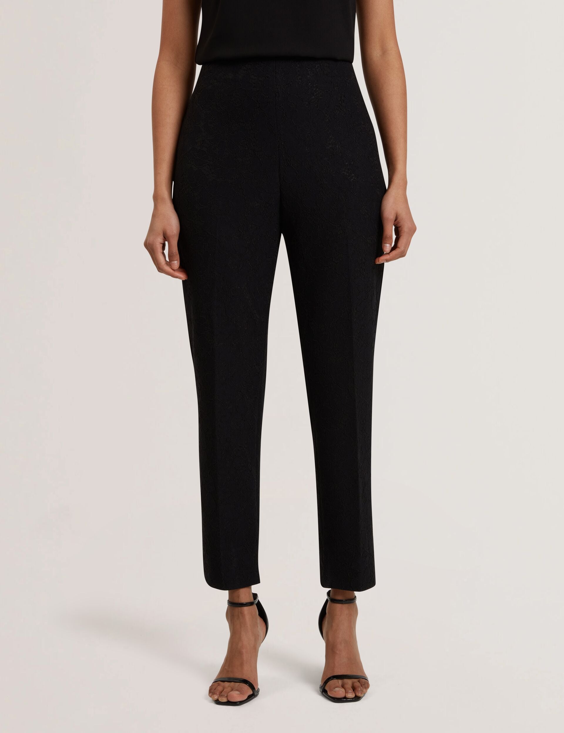 Women MERIOT - Bonded Lace Slim Tailored Trousers - Ted Baker