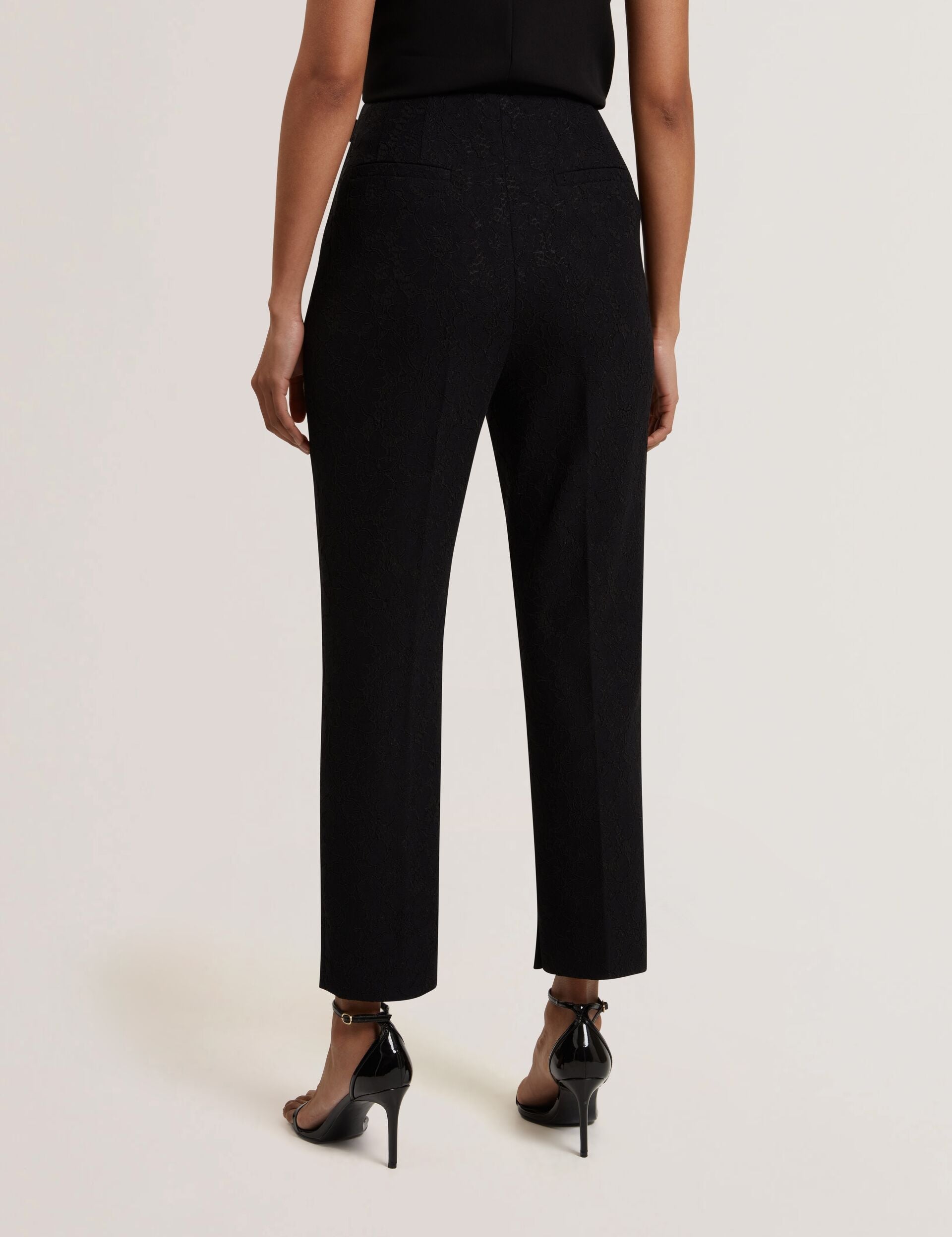 Women MERIOT - Bonded Lace Slim Tailored Trousers - Ted Baker