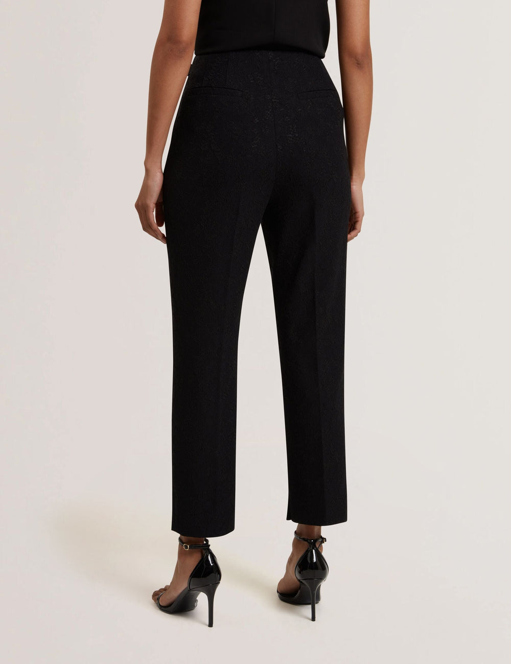 Women MERIOT - Bonded Lace Slim Tailored Trousers - Ted Baker