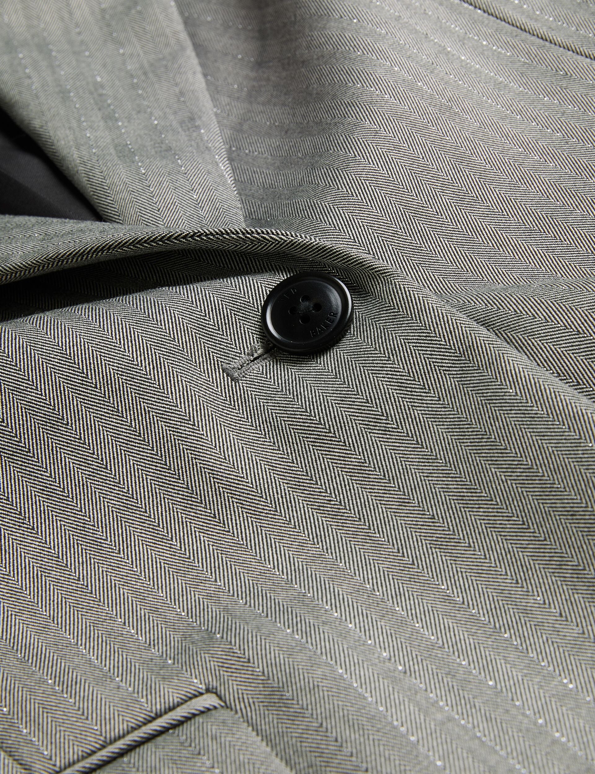 Women KOA - Oversized Herringbone Single Breasted Blazer - Ted Baker
