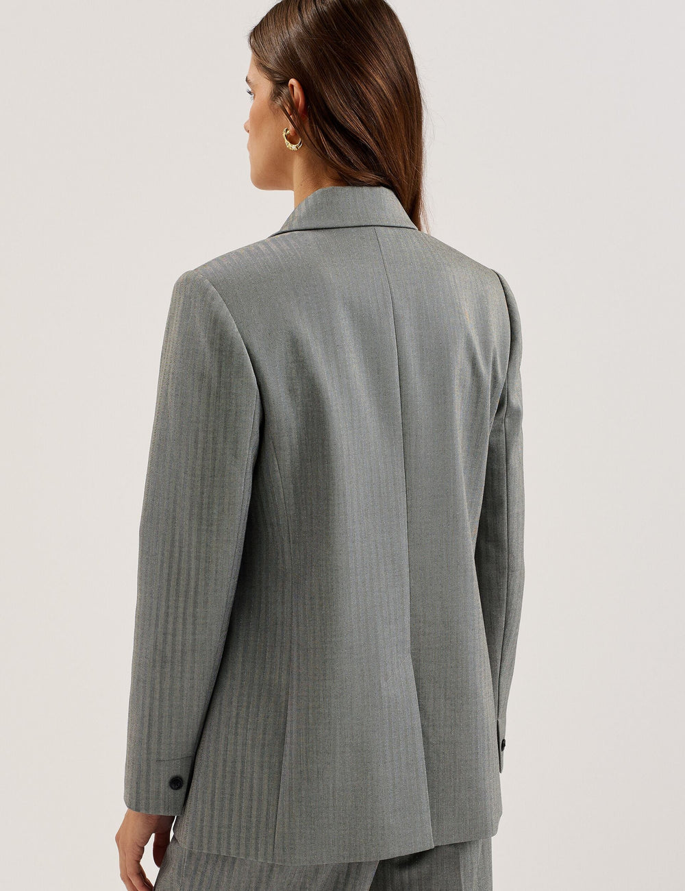 Women KOA - Oversized Herringbone Single Breasted Blazer - Ted Baker