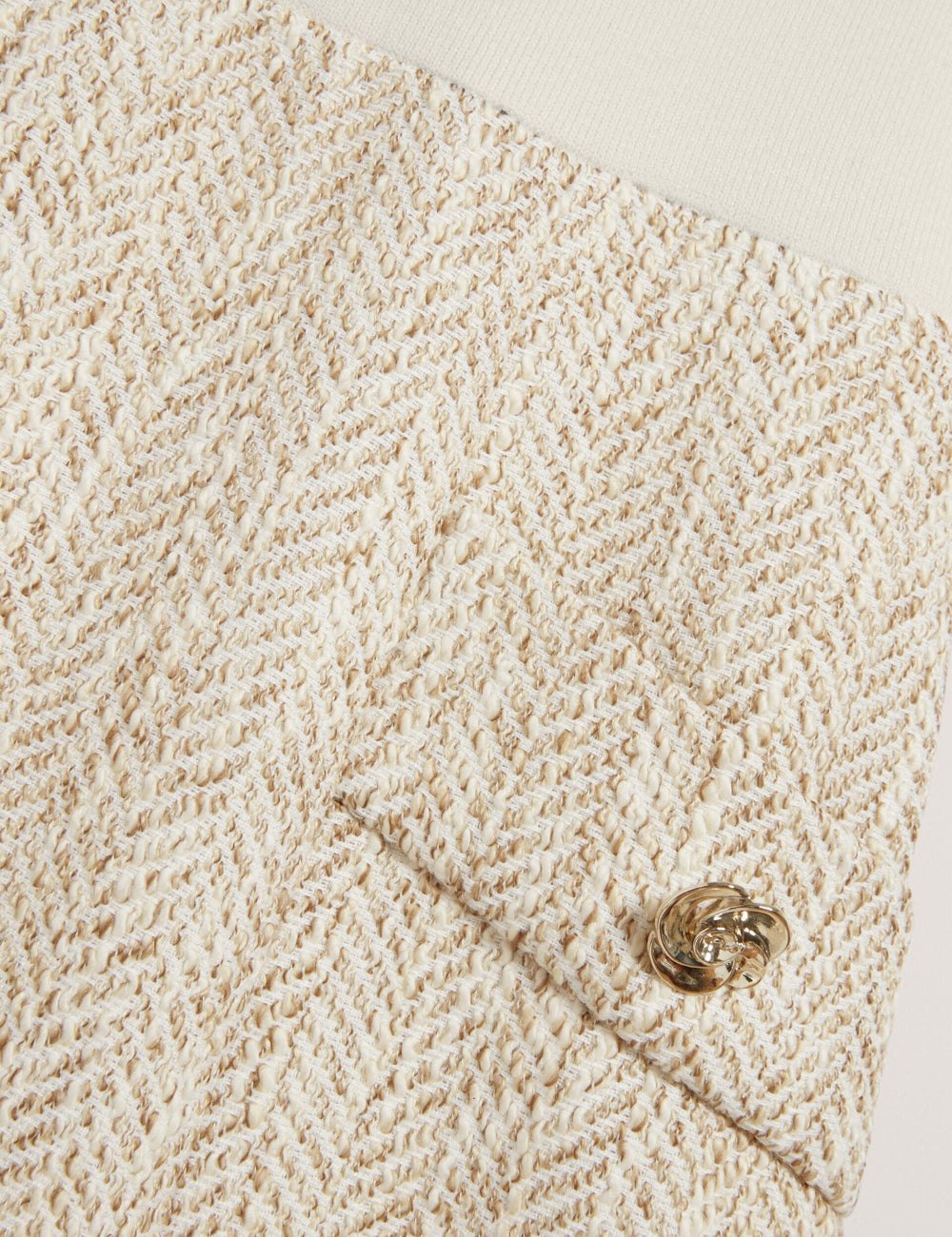 Women VULPAD - Pleated Boucle Mini Dress With Knit Bodice - Ted Baker