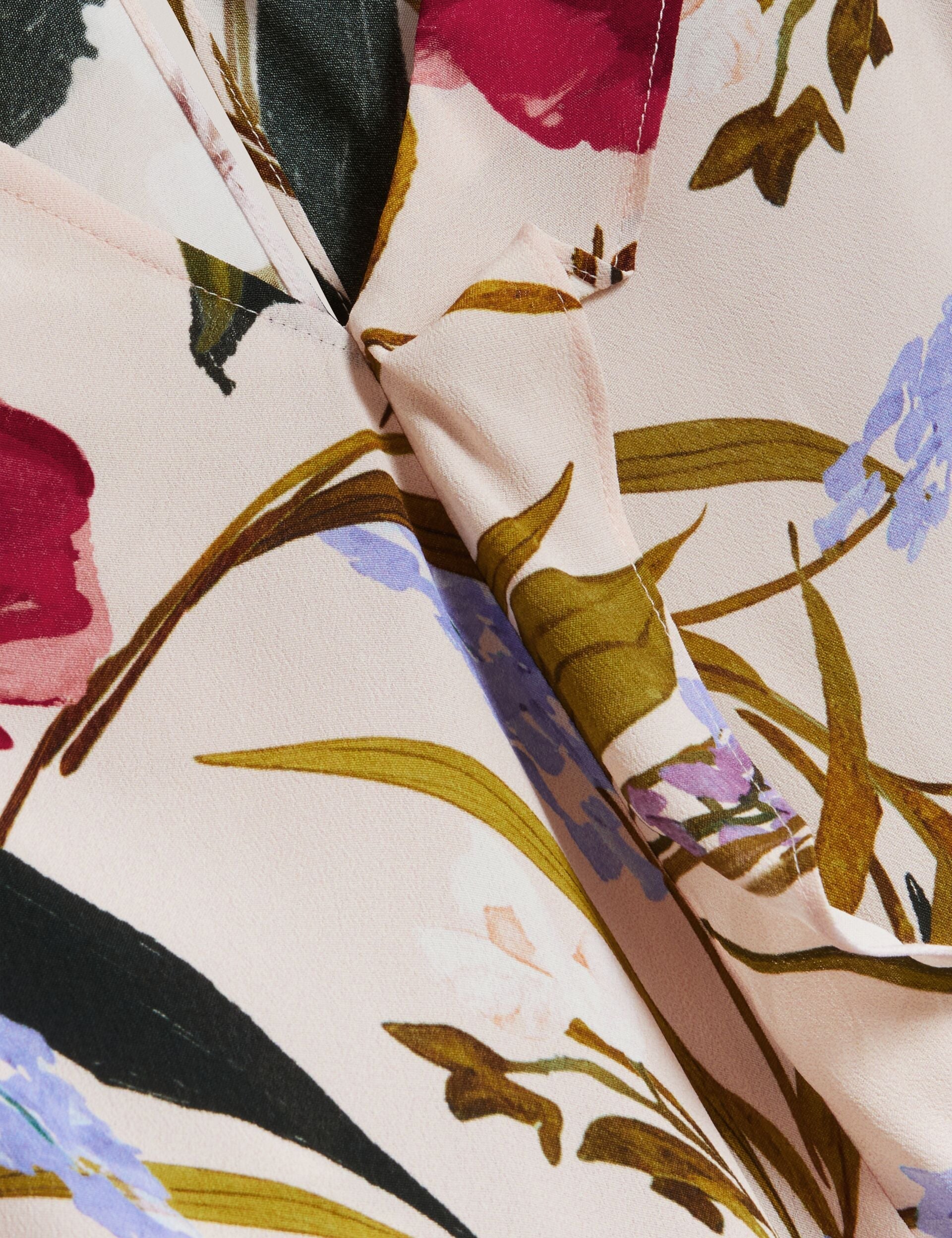 Women MINASA - Floral Print Frill Trim Long Sleeve Blouse - Ted Baker