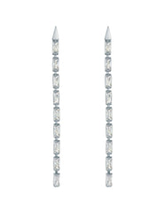 Women ISALIE - Baguette Crystal Long Drop Earrings - Ted Baker