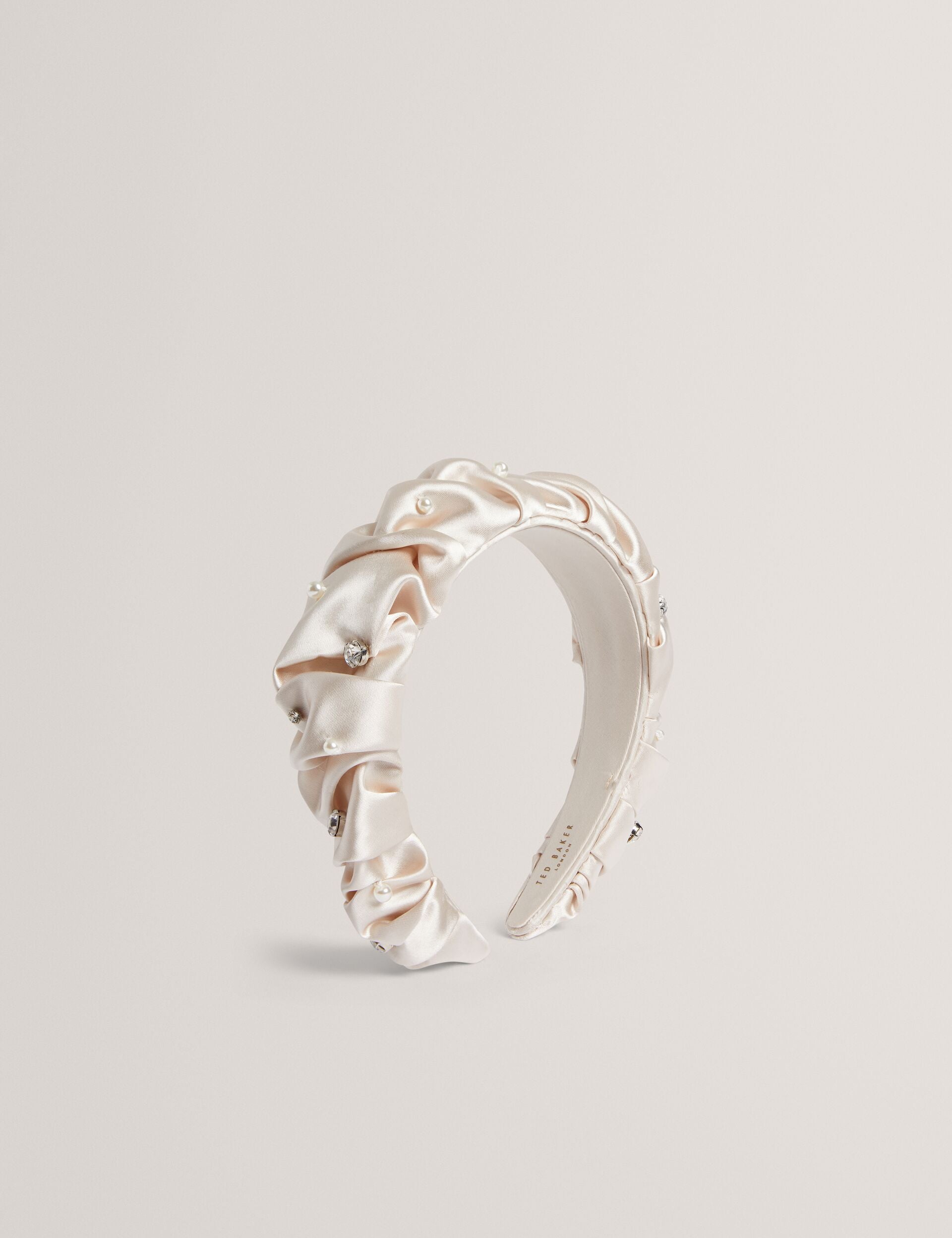 Women MELLSI - Rhinestone Ruched Satin Headband - Ted Baker
