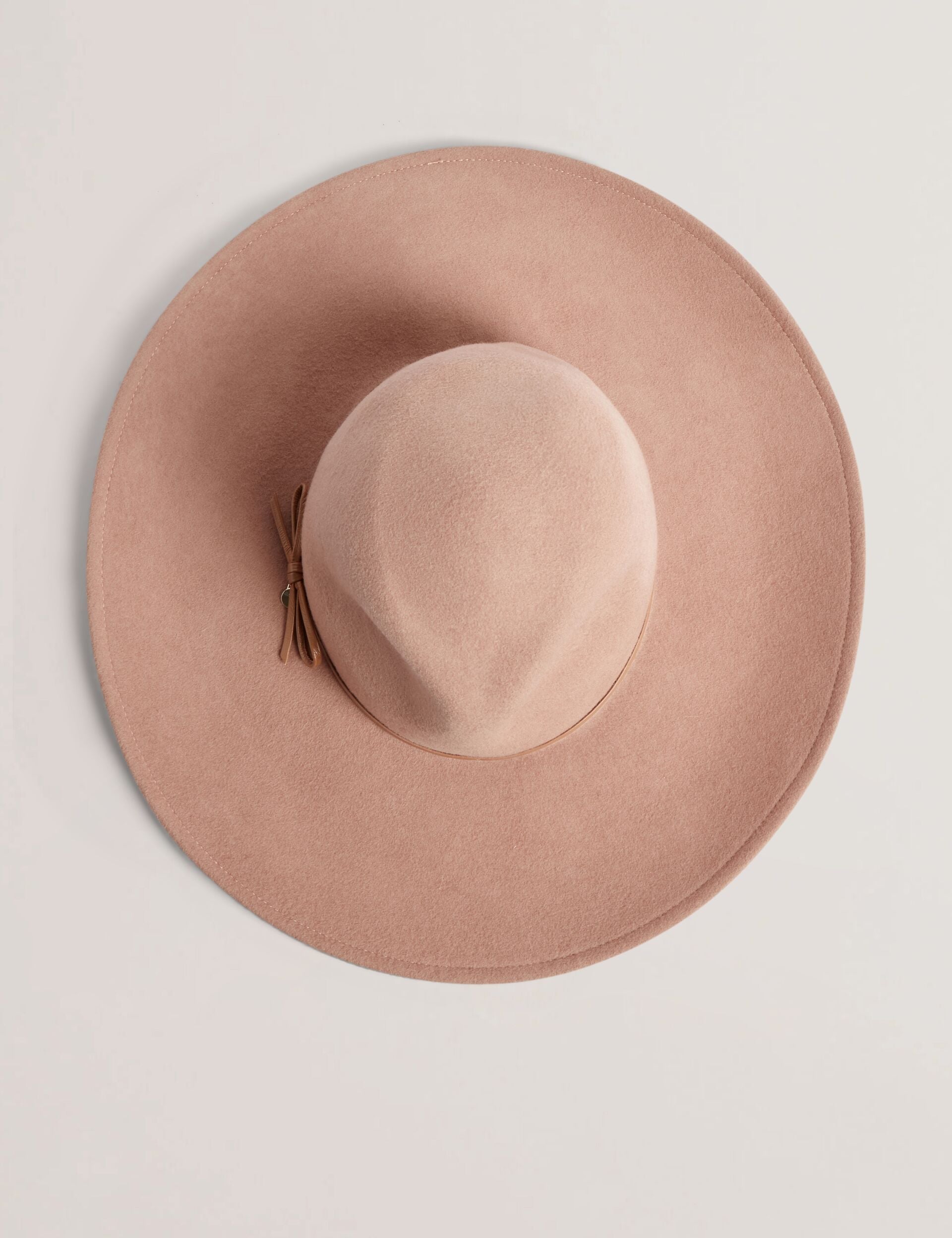 Women ABBIIIO - Bow Detail Pure Wool Fedora Hat - Ted Baker