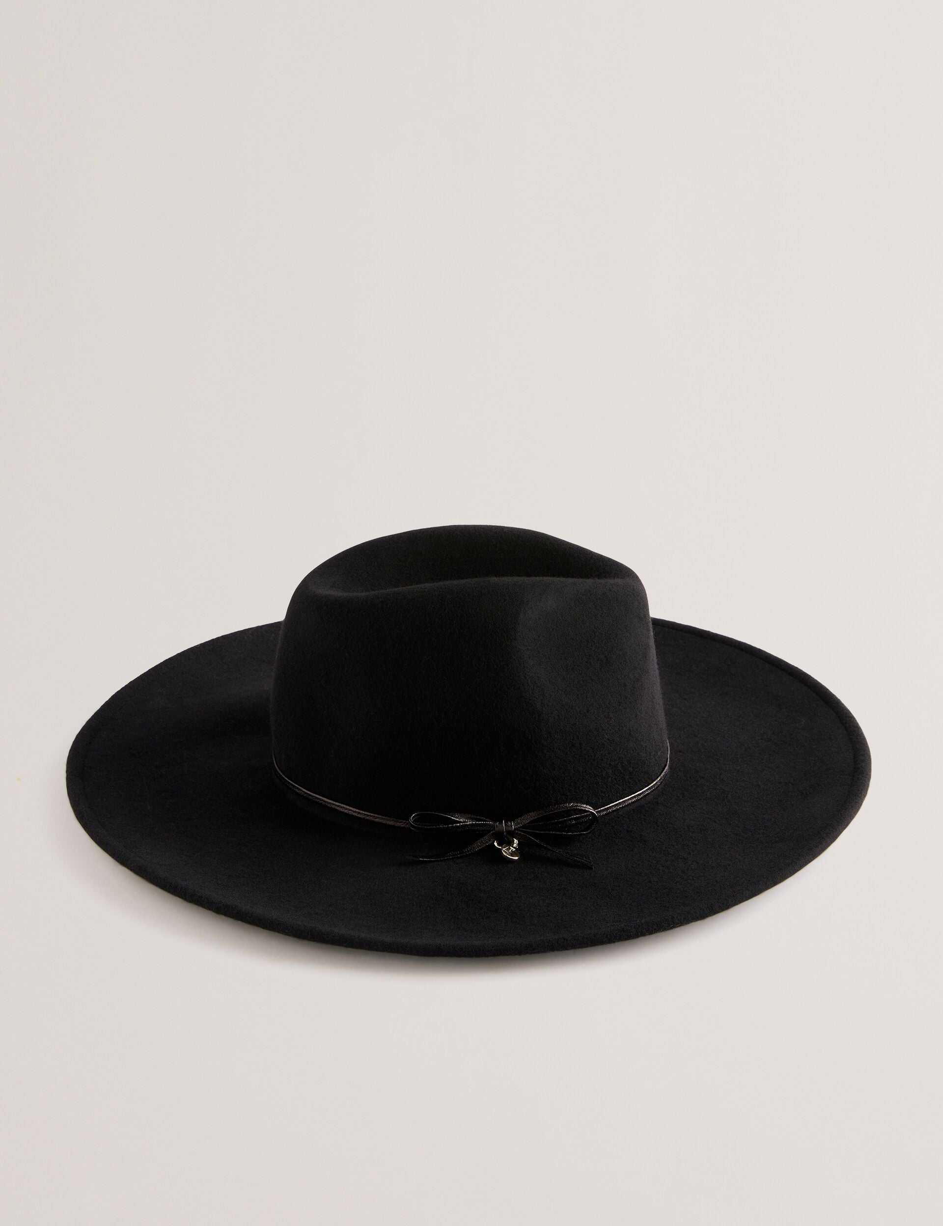 Women ABBIIIO - Bow Detail Pure Wool Fedora Hat - Ted Baker