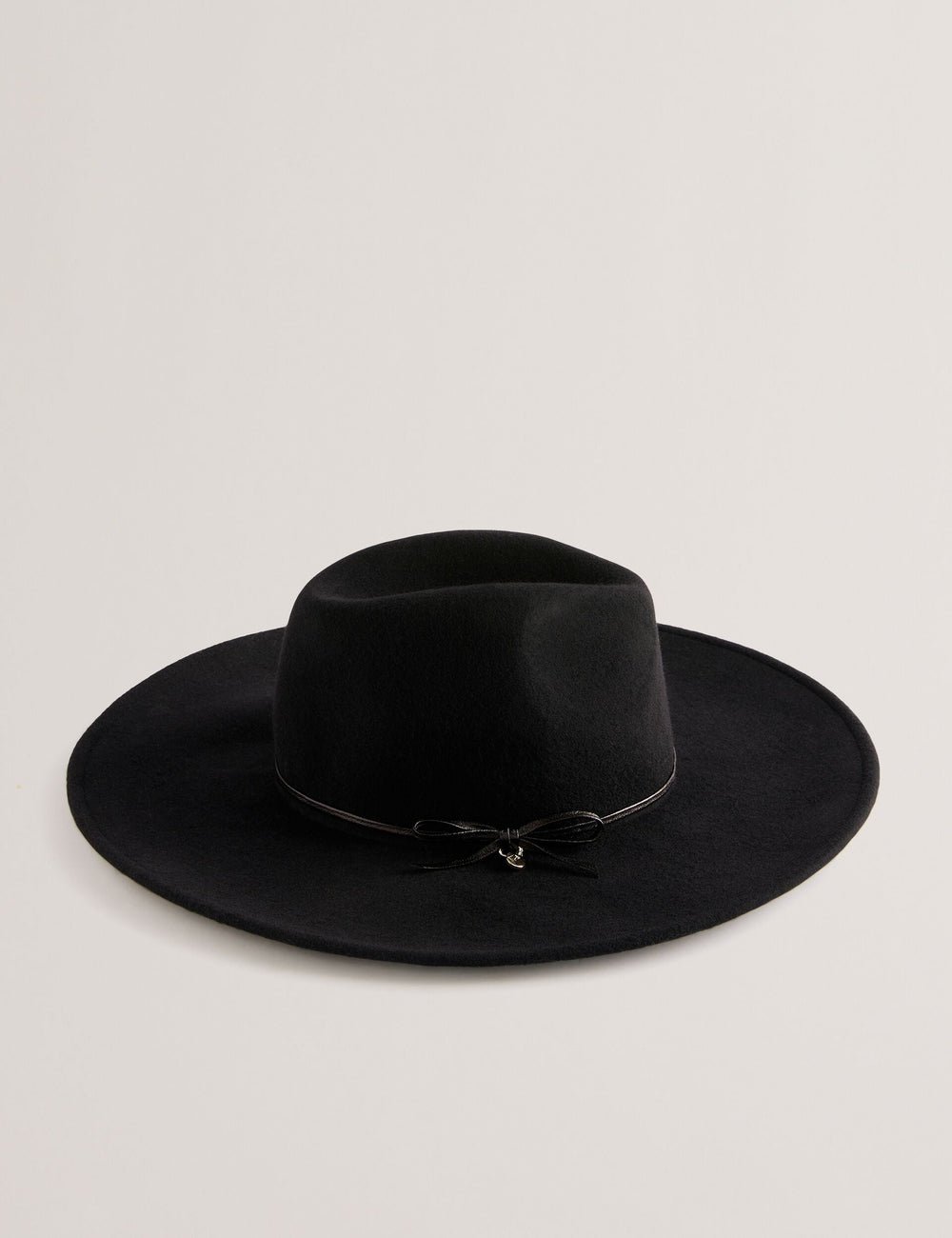 Women ABBIIIO - Bow Detail Pure Wool Fedora Hat - Ted Baker