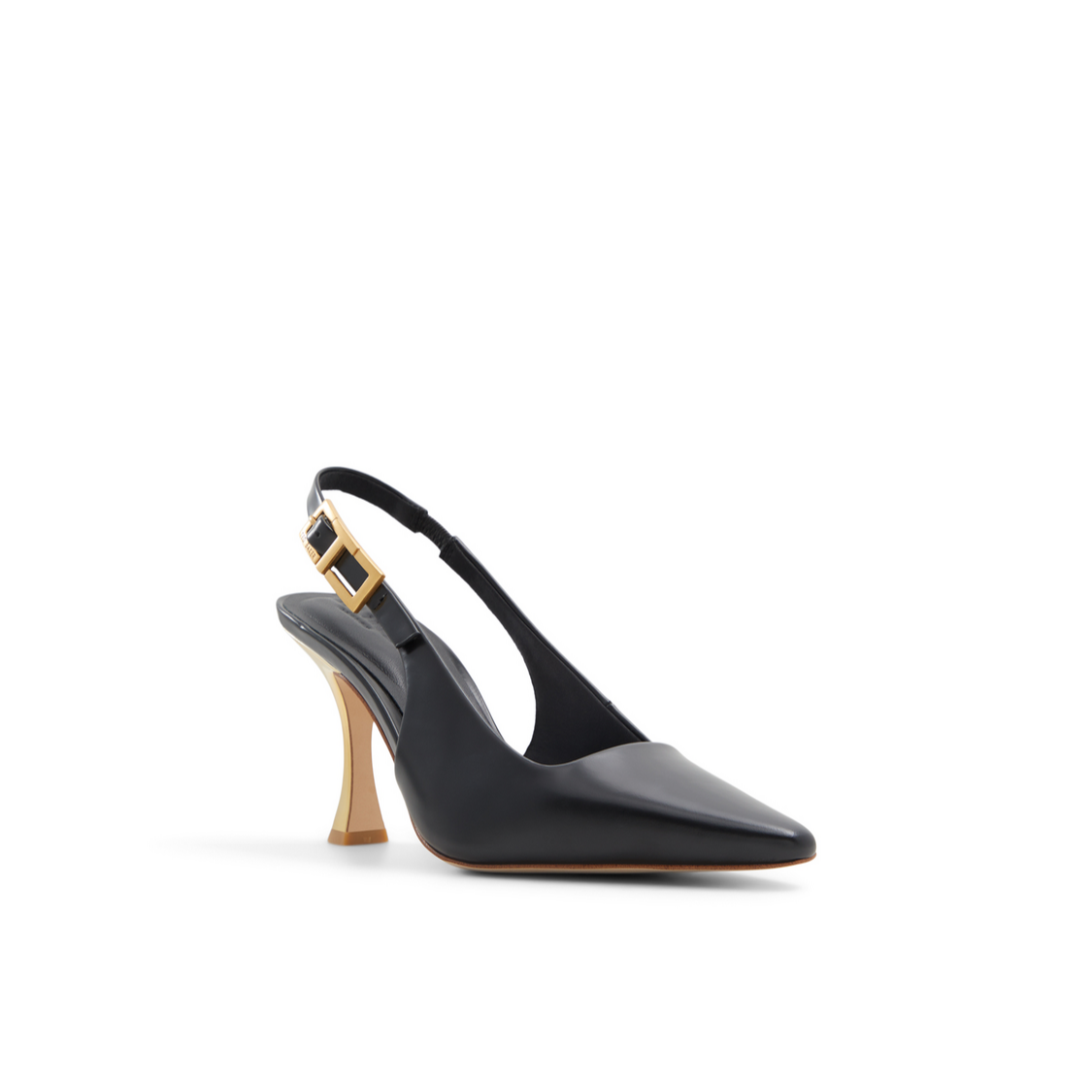 Women LOLA T-BUCKLE - Leather Slingback Heeled Pumps - Ted Baker