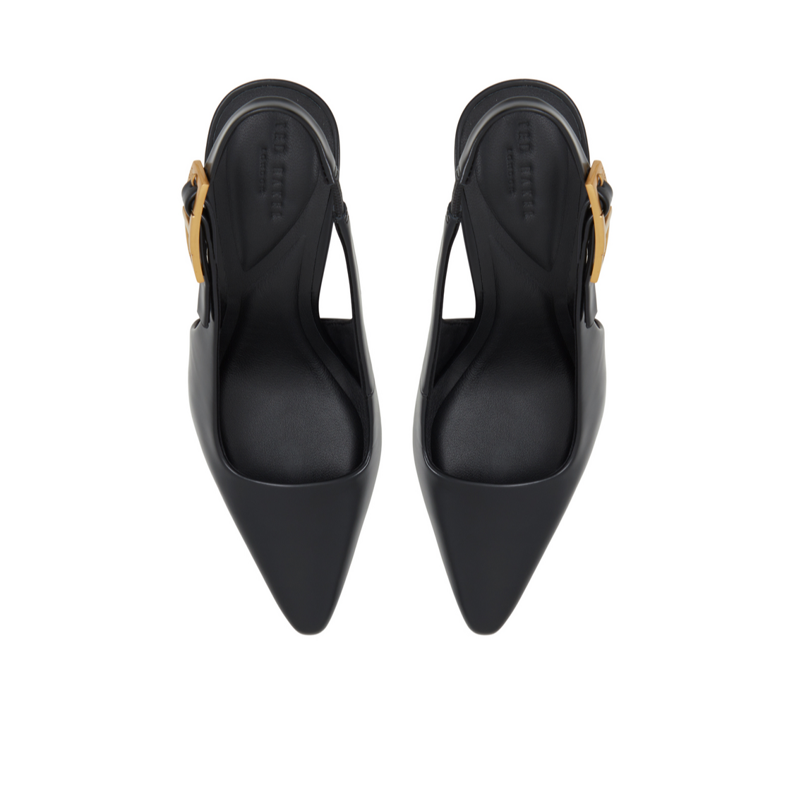 Women LOLA T-BUCKLE - Leather Slingback Heeled Pumps - Ted Baker