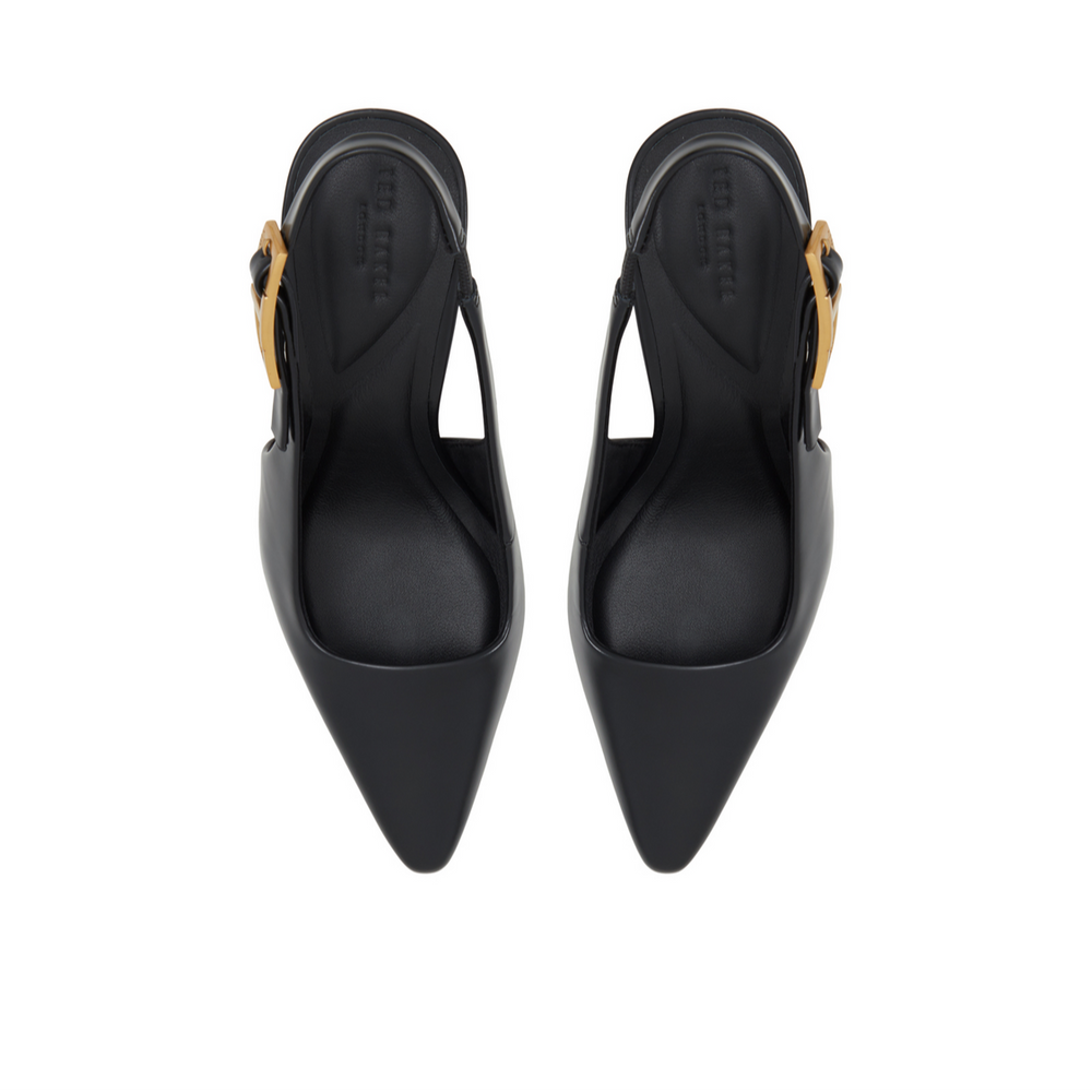 Women LOLA T-BUCKLE - Leather Slingback Heeled Pumps - Ted Baker