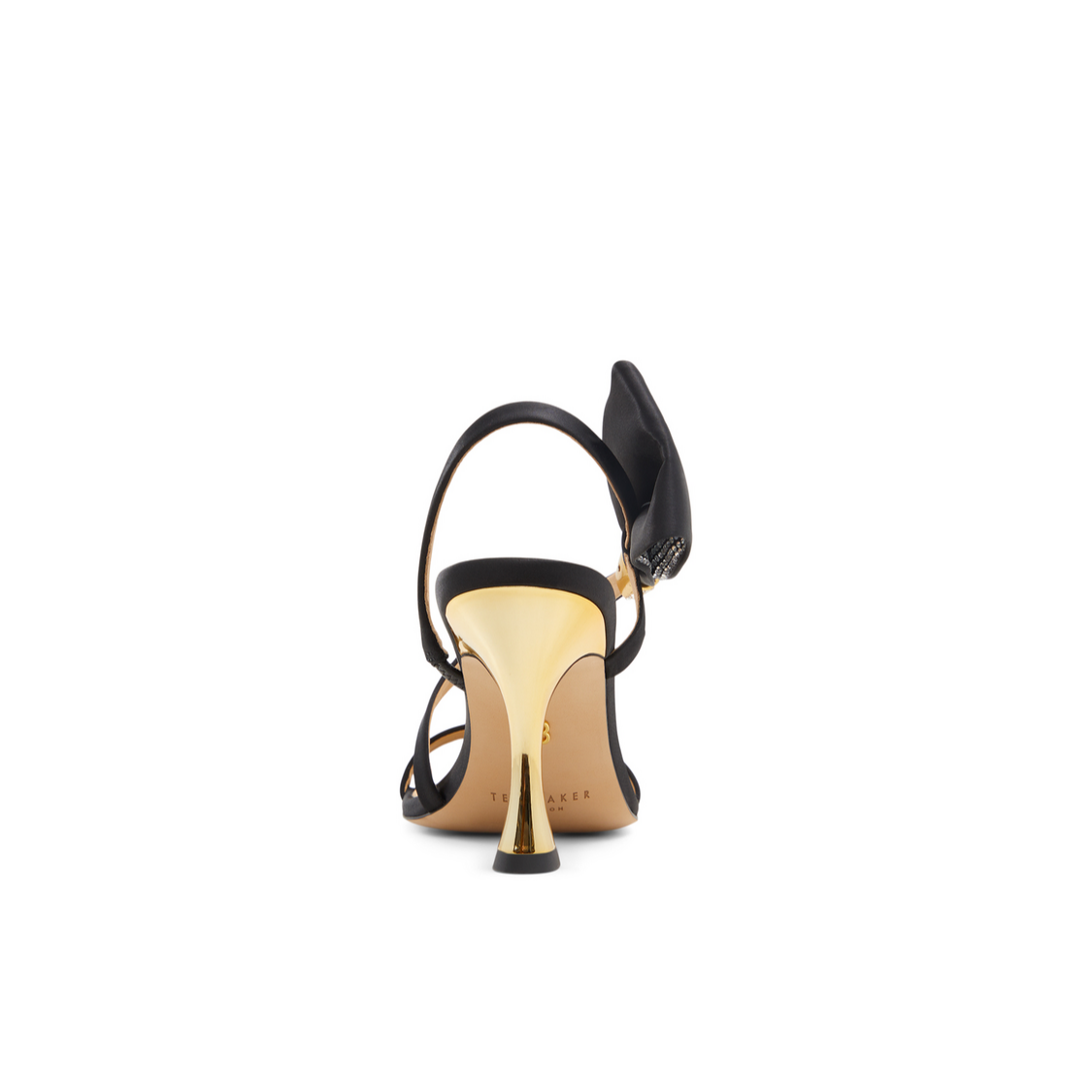 Women BELLE - Bow Embellishment Satin Heeled Sandals - Ted Baker