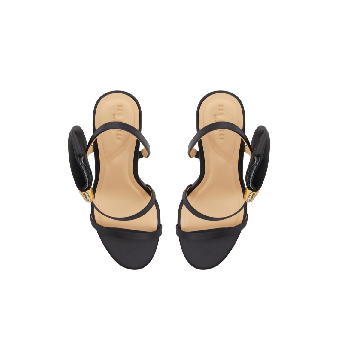 Women BELLE - Bow Embellishment Satin Heeled Sandals - Ted Baker