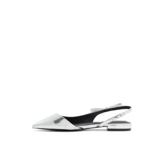 Women JANE BOW - Bow Detail Slingback Leather Ballet Flats - Ted Baker