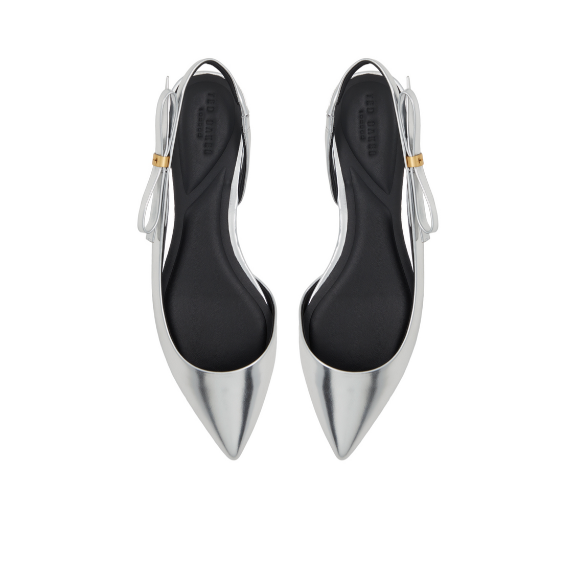 Women JANE BOW - Bow Detail Slingback Leather Ballet Flats - Ted Baker