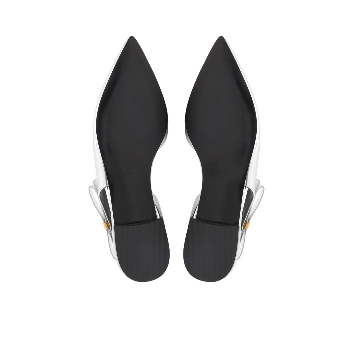 Women JANE BOW - Bow Detail Slingback Leather Ballet Flats - Ted Baker