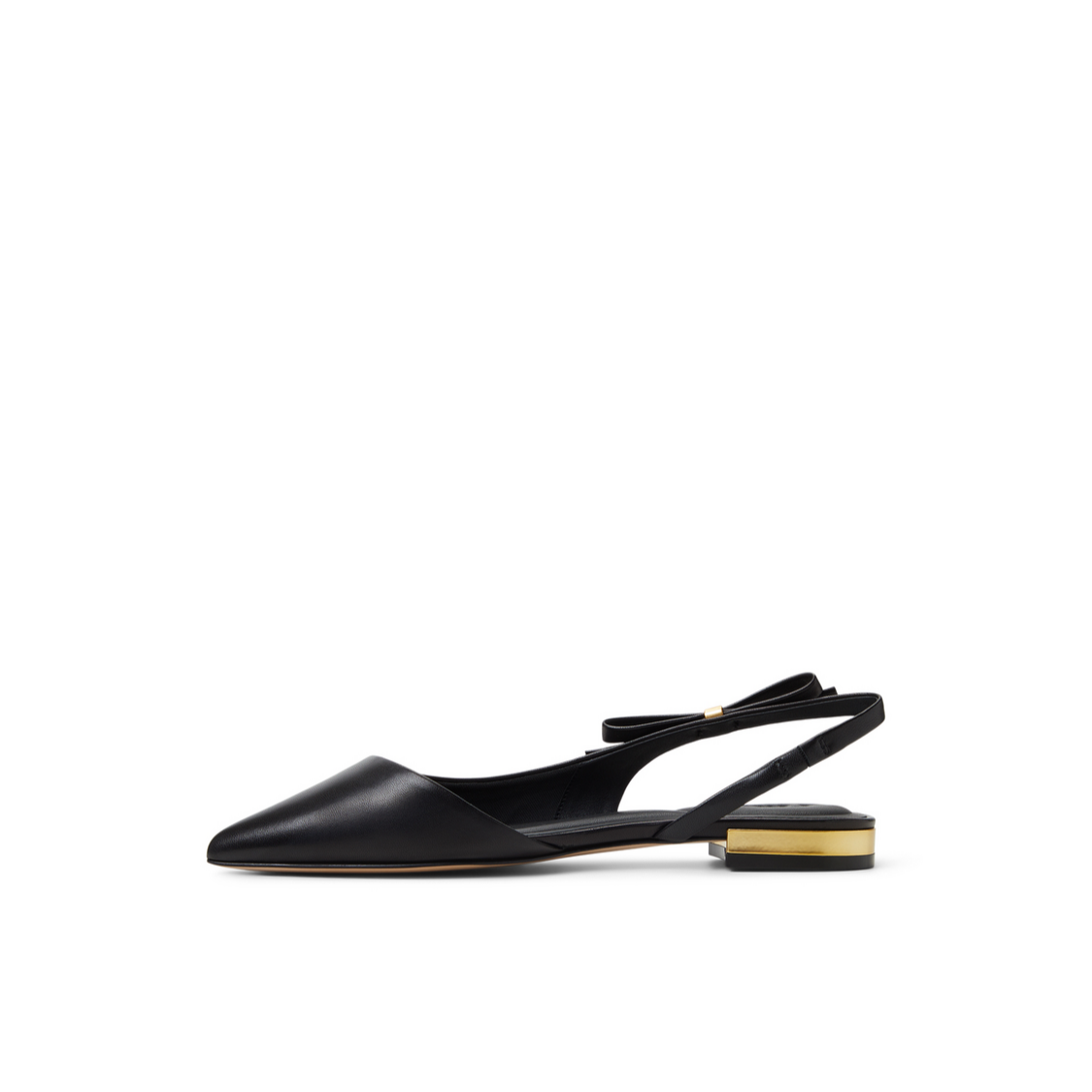 Women JANE BOW - Bow Detail Slingback Leather Ballet Flats - Ted Baker