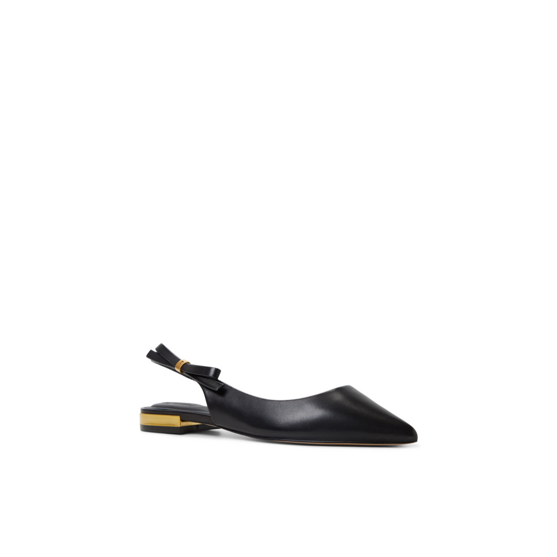 Women JANE BOW - Bow Detail Slingback Leather Ballet Flats - Ted Baker
