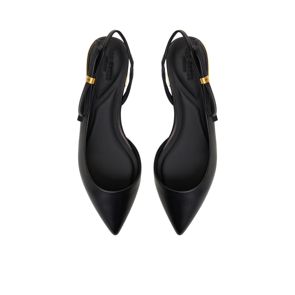 Women JANE BOW - Bow Detail Slingback Leather Ballet Flats - Ted Baker
