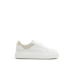 Women ADISON - Metallic Detail Leather Platform Sneakers - Ted Baker