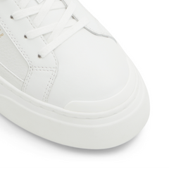 Women ADISON - Metallic Detail Leather Platform Sneakers - Ted Baker