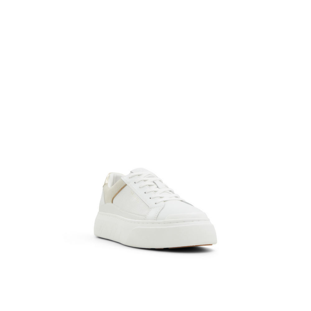 Women ADISON - Metallic Detail Leather Platform Sneakers - Ted Baker