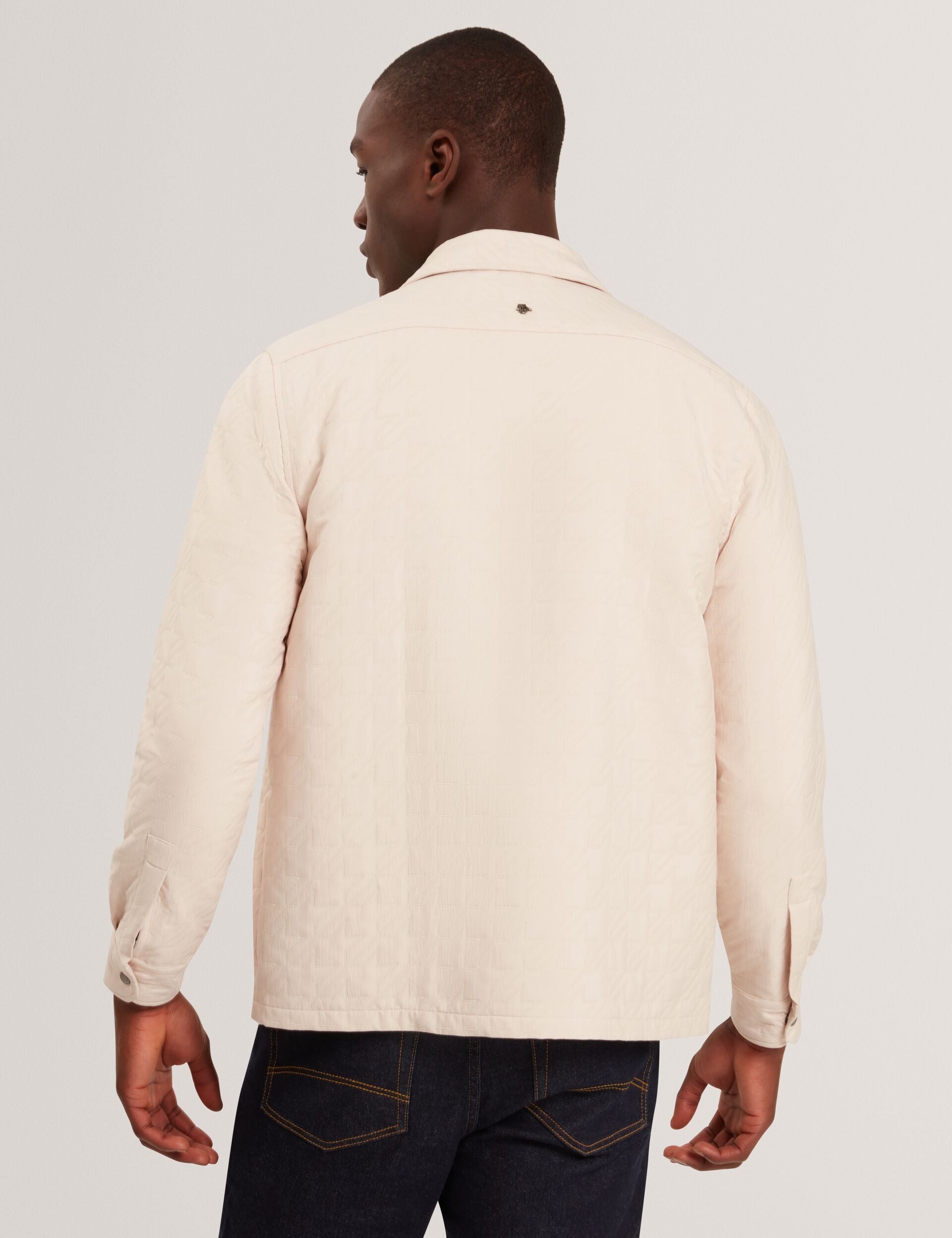 Men|Sale THOVA Textured Quilt Zip-Through Overshirt - Ted Baker