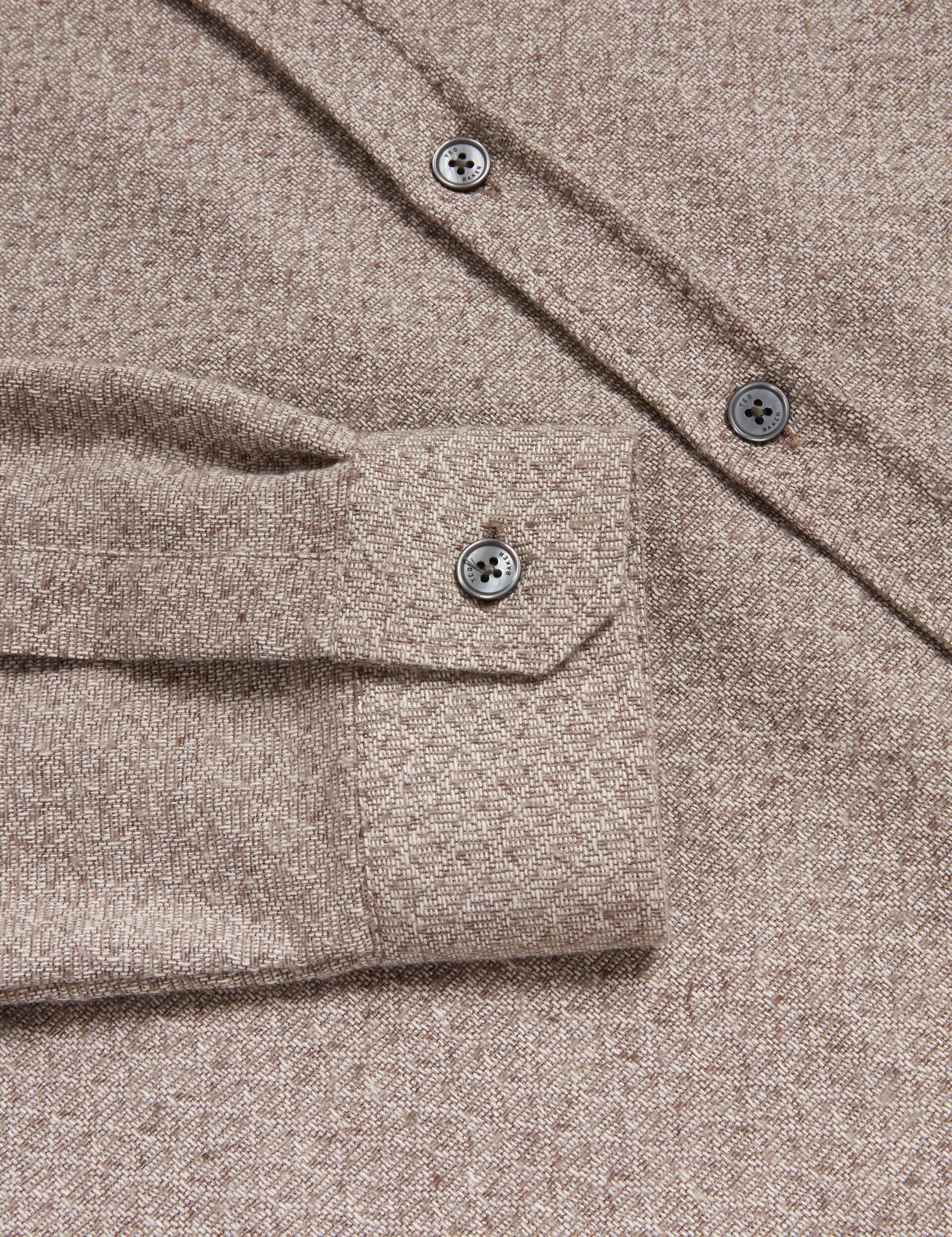 Men|Sale RYNEL Textured Weave Long Sleeve Overshirt - Ted Baker