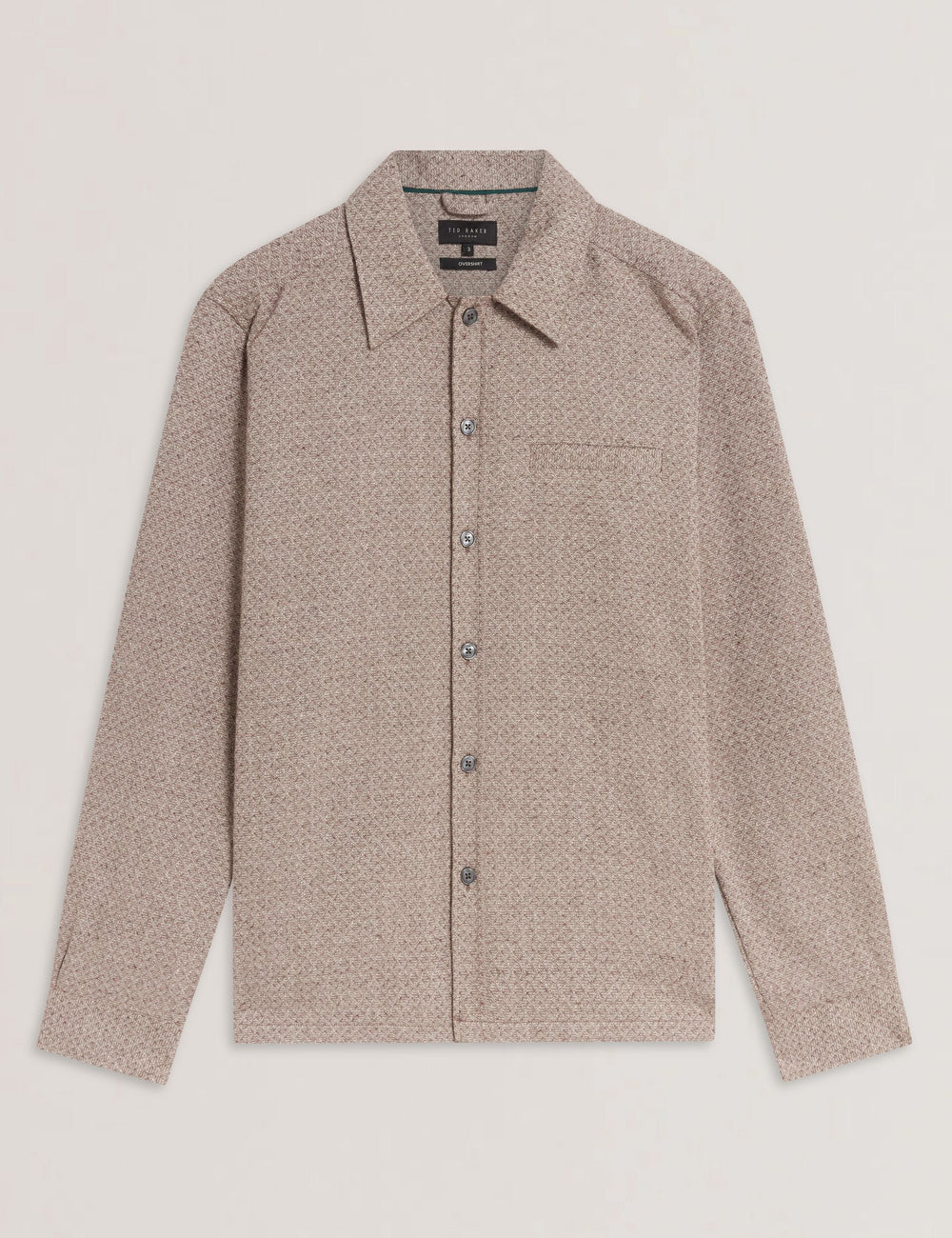 Men|Sale RYNEL Textured Weave Long Sleeve Overshirt - Ted Baker