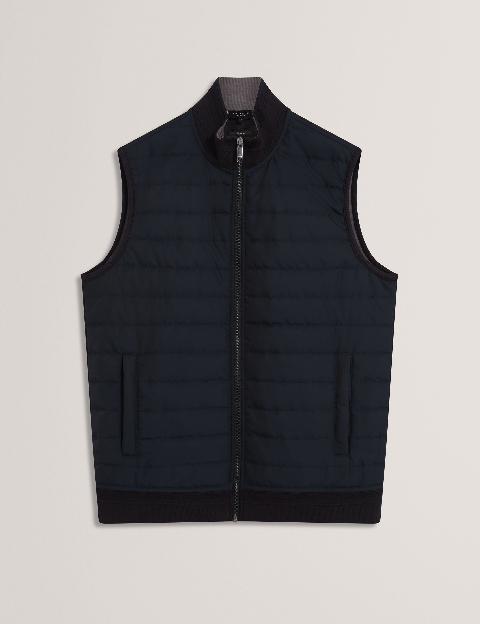 Men|Sale PAFAVOR Quilted Front Funnel Neck Zip-Up Gilet - Ted Baker