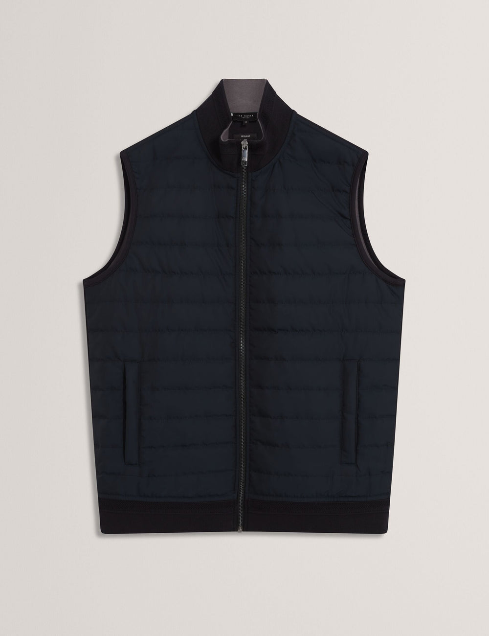 Men|Sale PAFAVOR Quilted Front Funnel Neck Zip-Up Gilet - Ted Baker