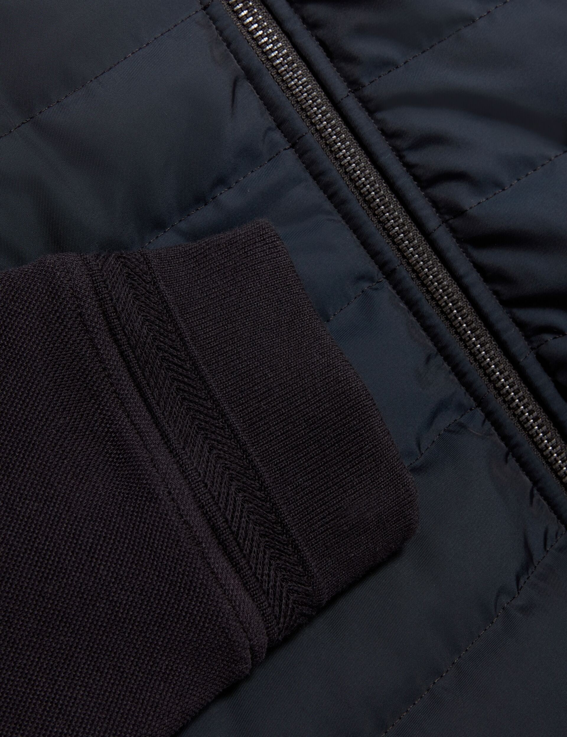 Men|Sale DURANO Quilted Front Zip-Through Knit Jacket - Ted Baker