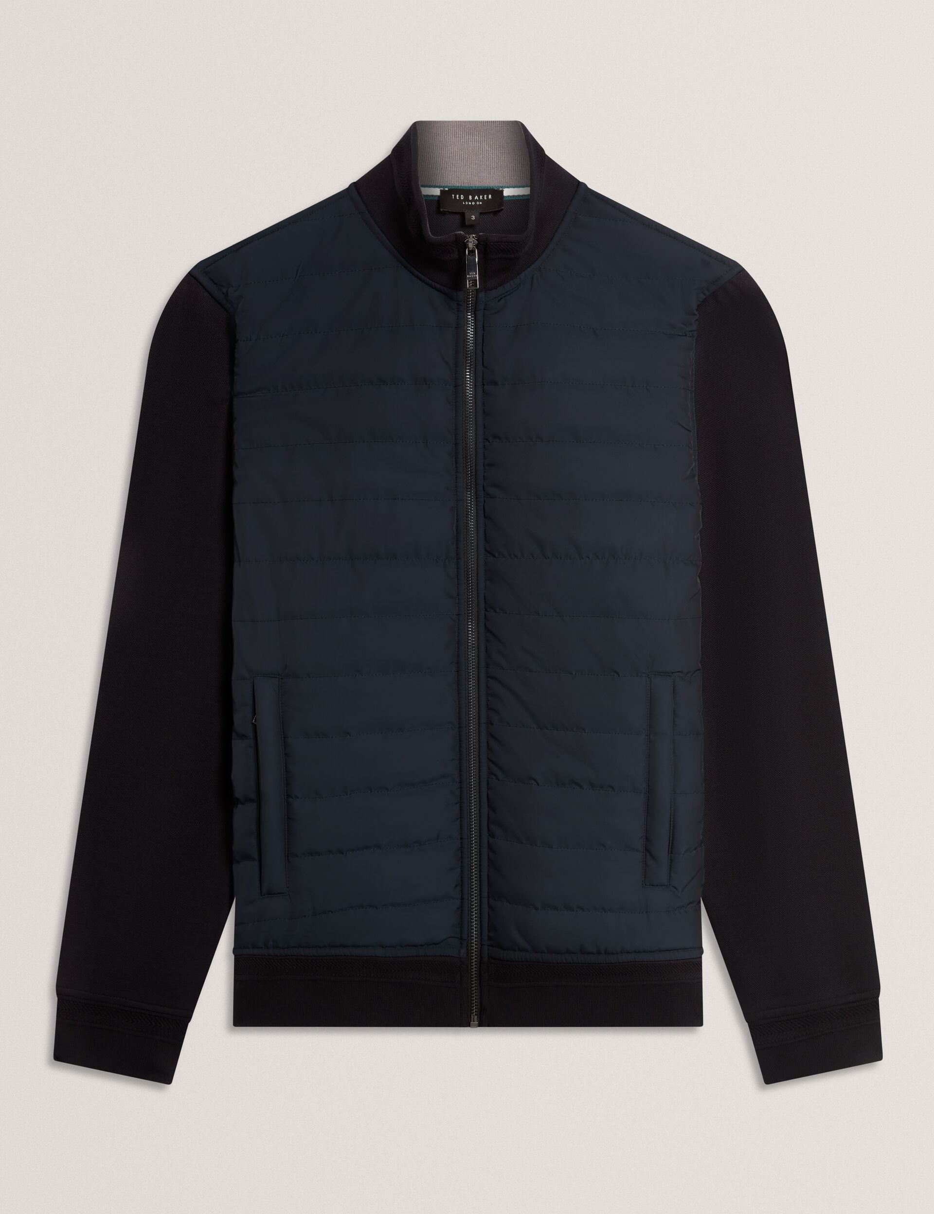 Men|Sale DURANO Quilted Front Zip-Through Knit Jacket - Ted Baker