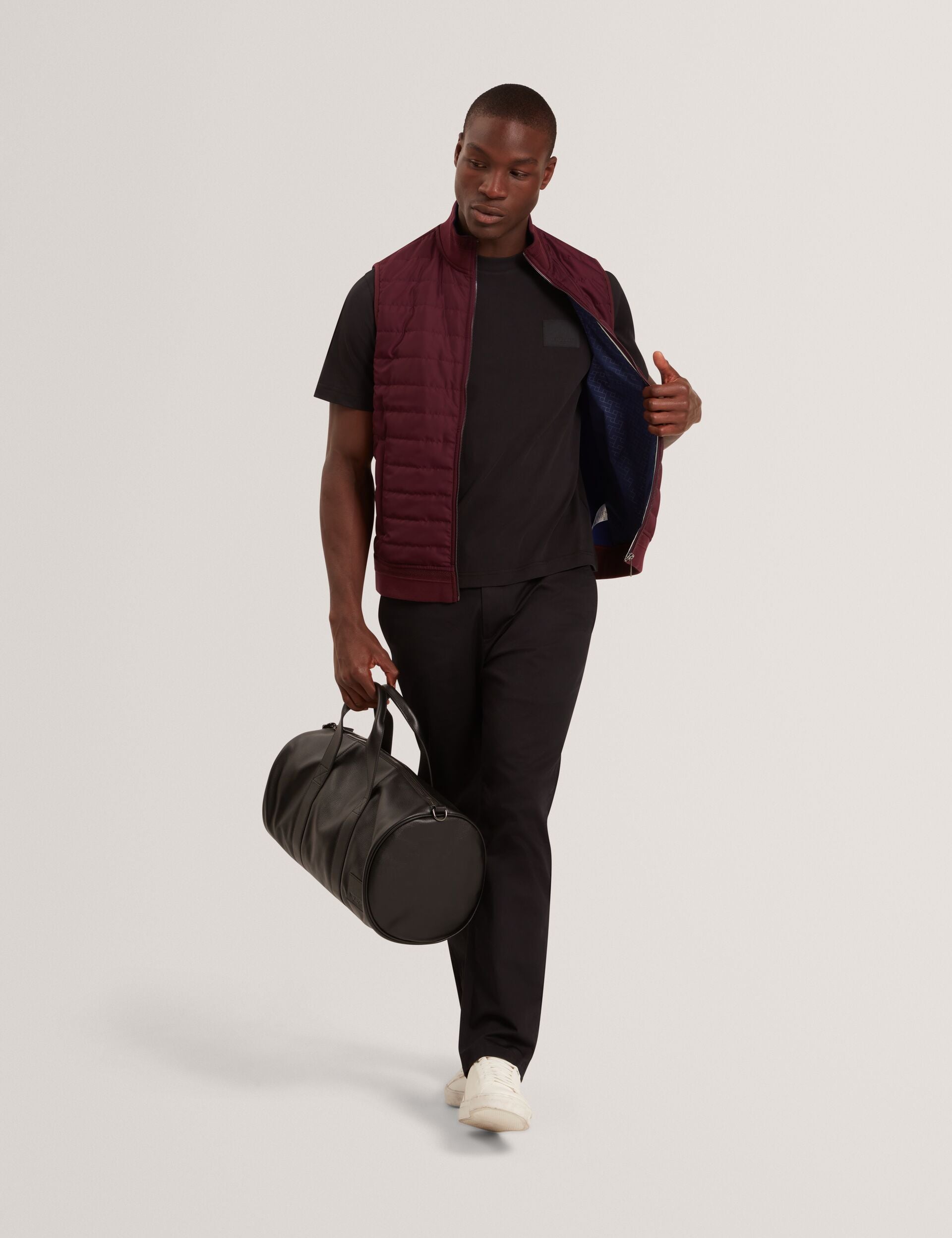 Men|Sale PAFAVOR Quilted Front Funnel Neck Zip-Up Gilet - Ted Baker