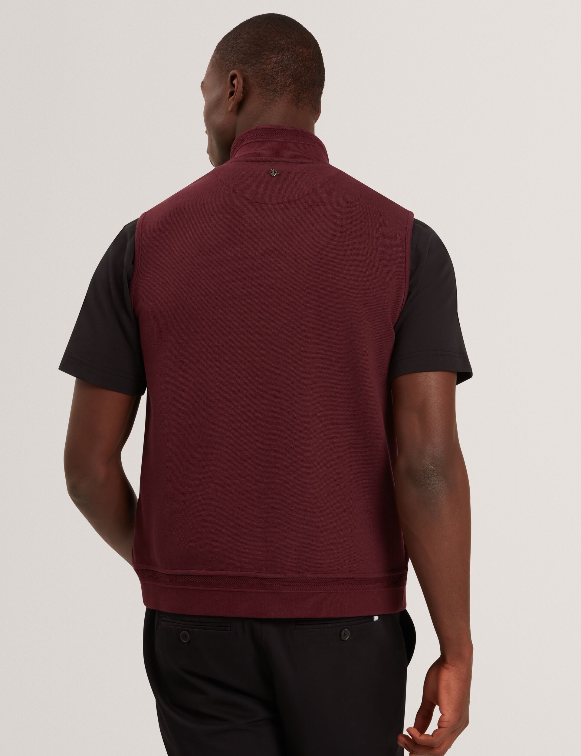 Men|Sale PAFAVOR Quilted Front Funnel Neck Zip-Up Gilet - Ted Baker