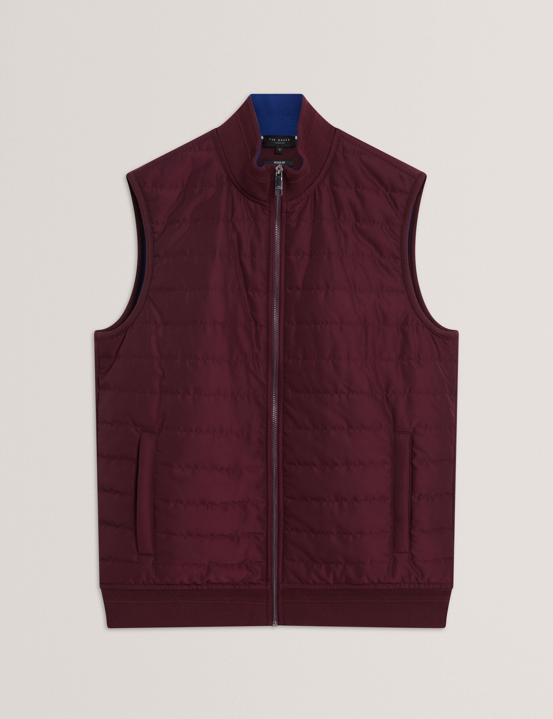 Men|Sale PAFAVOR Quilted Front Funnel Neck Zip-Up Gilet - Ted Baker