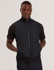 Men|Sale PAFAVOR Quilted Front Funnel Neck Zip-Up Gilet - Ted Baker