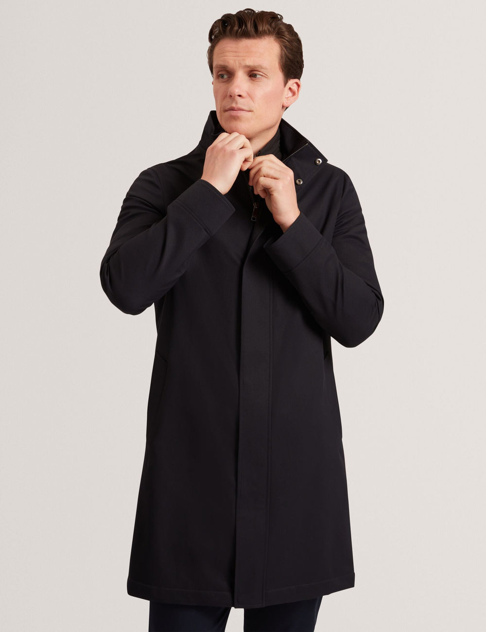 Men|Sale RUABON Funnel Neck Longline Jacket With Liner - Ted Baker