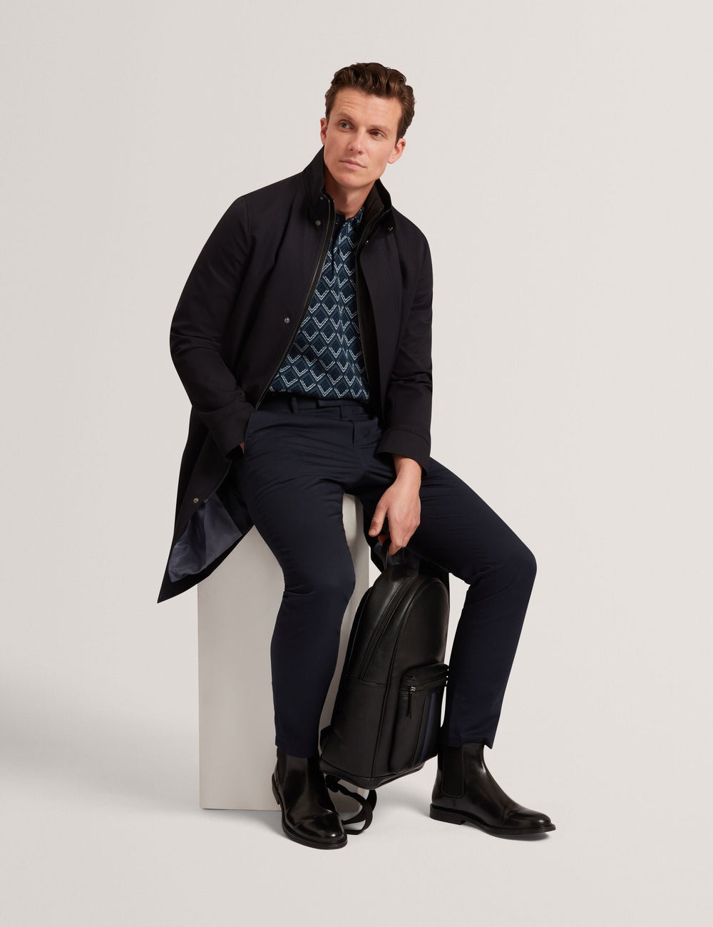 Men|Sale RUABON Funnel Neck Longline Jacket With Liner - Ted Baker