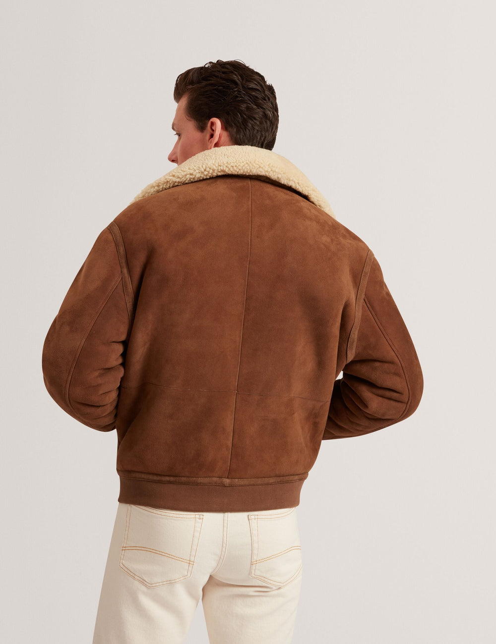 Men|Sale WALD Shearling Leather Aviator Jacket - Ted Baker