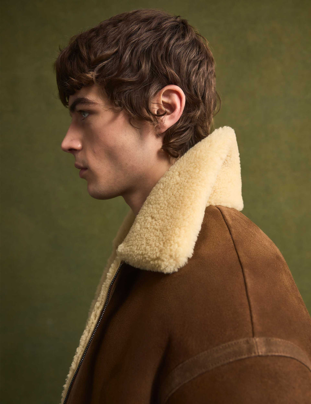 Men|Sale WALD Shearling Leather Aviator Jacket - Ted Baker