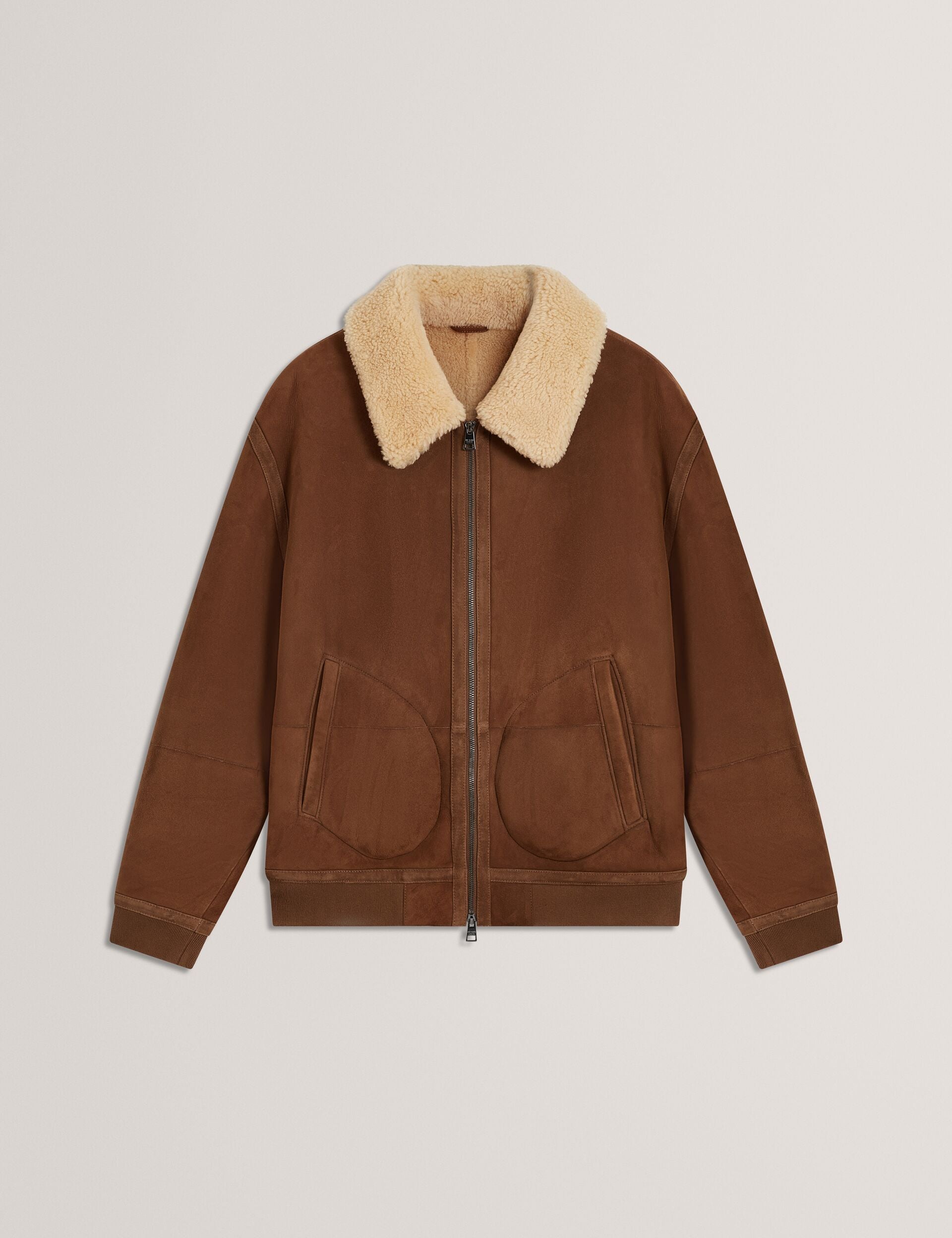 Men|Sale WALD Shearling Leather Aviator Jacket - Ted Baker