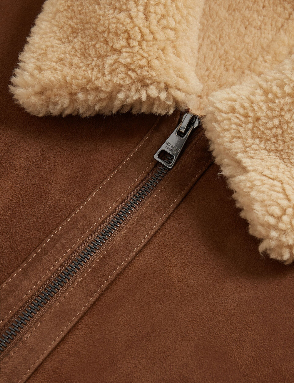Men|Sale WALD Shearling Leather Aviator Jacket - Ted Baker