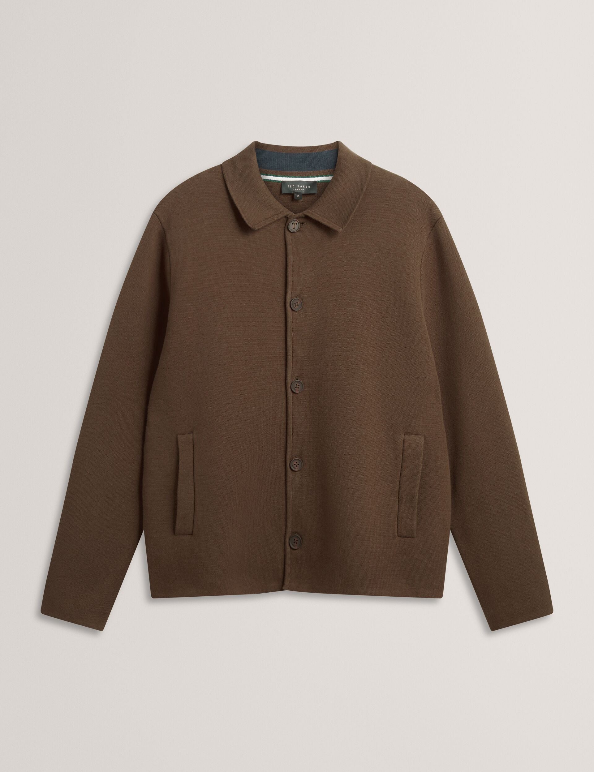 Men|Sale FREDER Knitted Cotton Blend Cardigan Jacket - Ted Baker