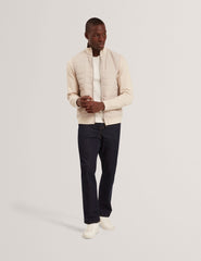 Men|Sale DURANO Quilted Front Zip-Through Knit Jacket - Ted Baker