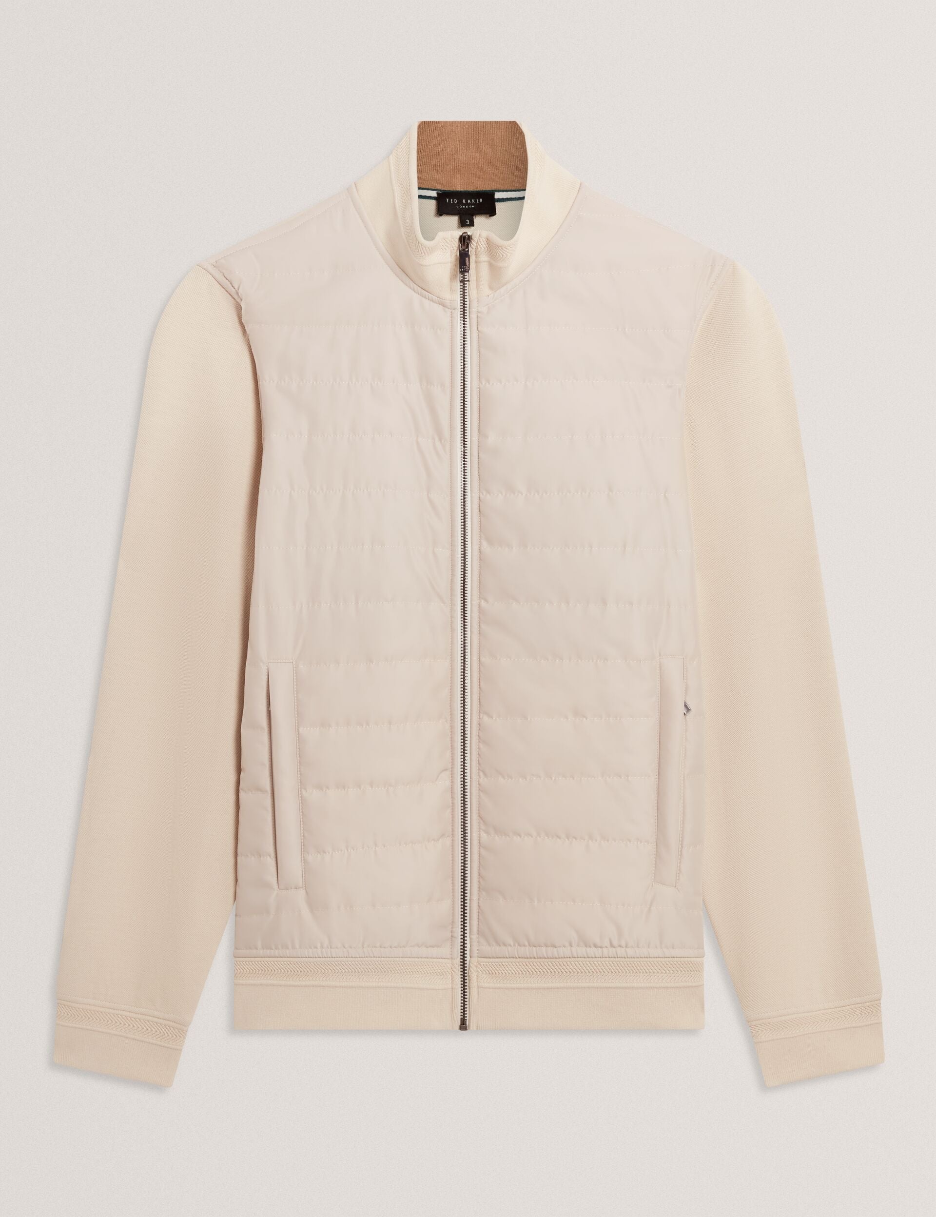 Men|Sale DURANO Quilted Front Zip-Through Knit Jacket - Ted Baker